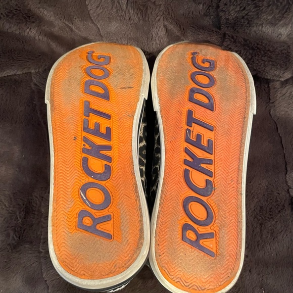 Rocket Dog Plush Foam Leopard Print Zip Up High Tops Sz 7.5 - Picture 3 of 16